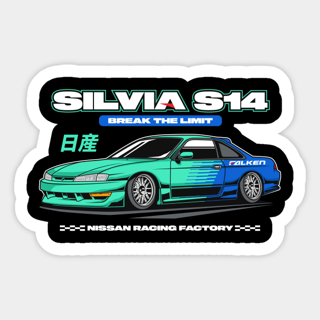 Silvia S14 Sticker by cturs